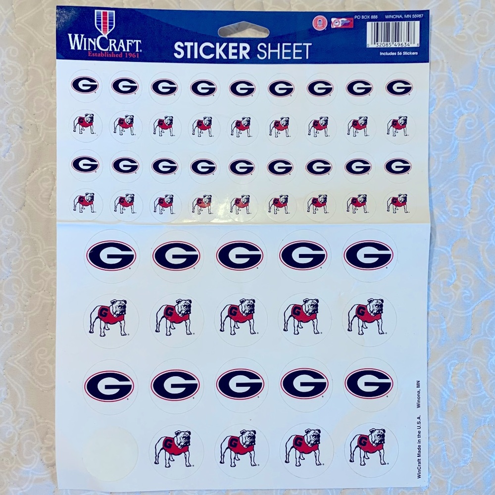 Georgia Bulldogs decals stickers